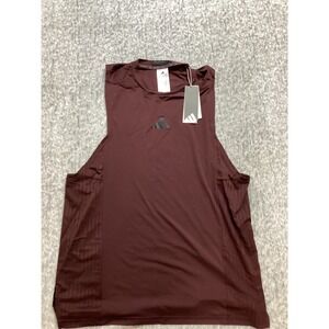 Adidas Mens D4T INT Training Tank Aurora Ruby JI8173 Climacool+ Sleeveless Top L